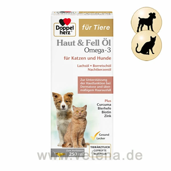 Doppelherz Haut & Fell Öl Omega-3 Für Tiere 3 Doppelherz Haut & Fell Öl Omega-3 Für Tiere