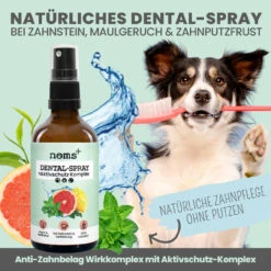 Noms+ Dental-Spray Für Hunde & Katzen -Vetena Geschäft nomsplus dental spray hund katze4
