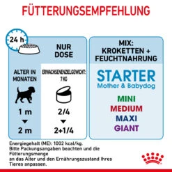Royal Canin Starter Mousse Mother & Babydog Nassfutter Für Hunde -Vetena Geschäft royal canin starter mousse mother babydog hund7