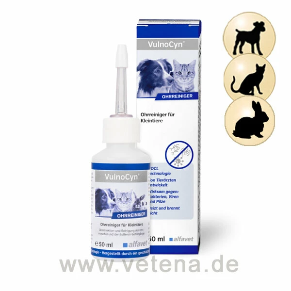 VulnoCyn Ohrreiniger Für Kleintiere 3 VulnoCyn Ohrreiniger Für Kleintiere